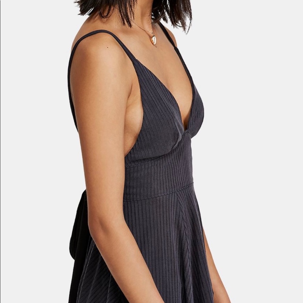 Free People spaghetti strap babydoll blouse